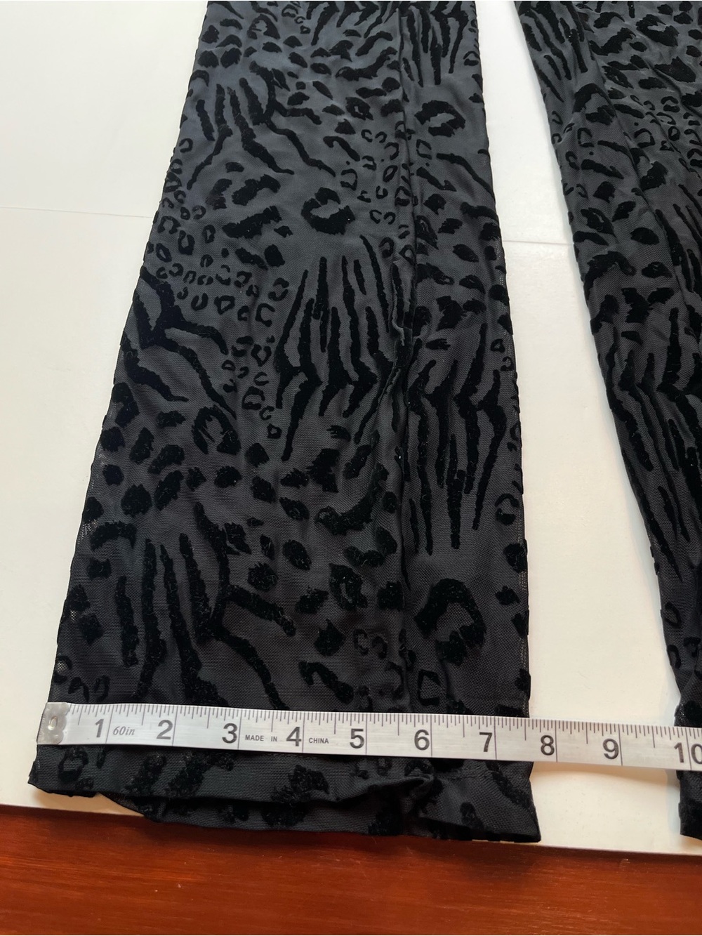 Outcast Jana Pants Black Animal Print Stretch Womens Size Small Low Rise NEW - Picture 13 of 14